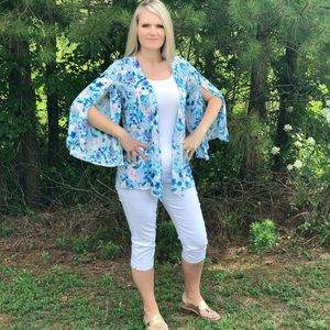 floral kimono S-XL. USA made